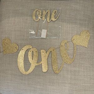 Birthday Banner and Cake Topper